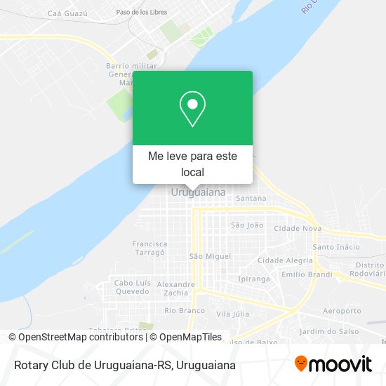 Rotary Club de Uruguaiana-RS mapa