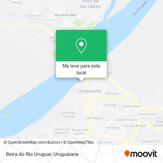 Beira do Rio Uruguai mapa