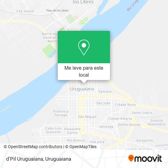 d'Pil Uruguaiana mapa
