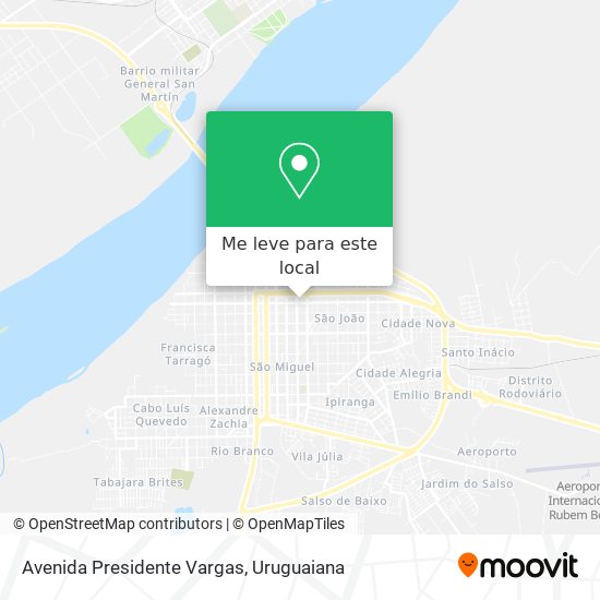 Avenida Presidente Vargas mapa