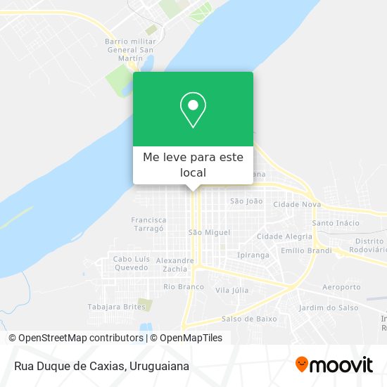 Rua Duque de Caxias mapa