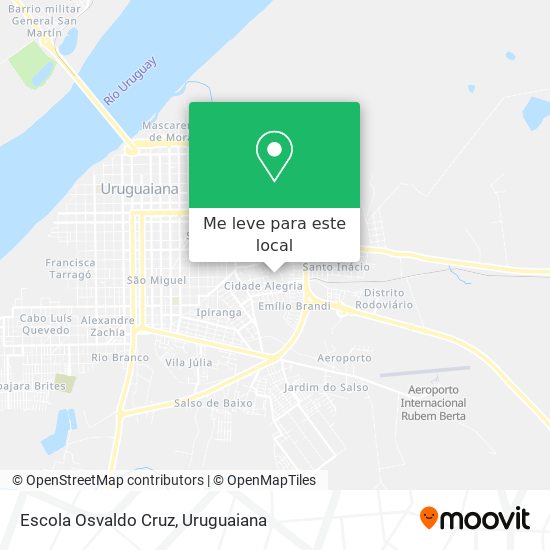 Escola Osvaldo Cruz mapa