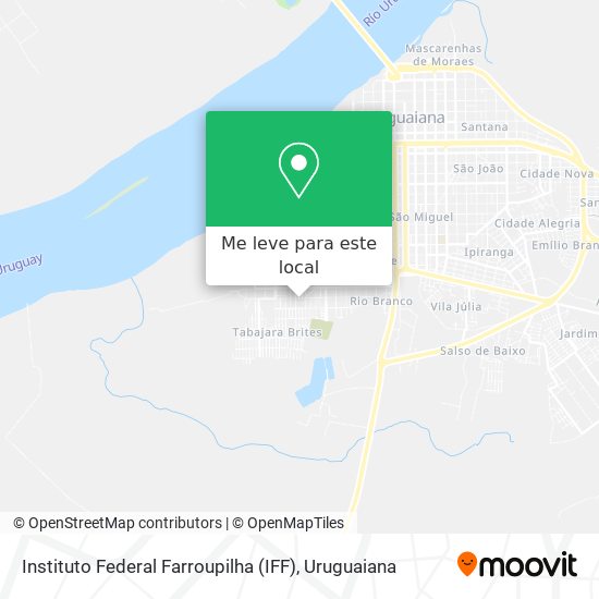 Instituto Federal Farroupilha (IFF) mapa