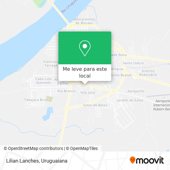 Lilian Lanches mapa