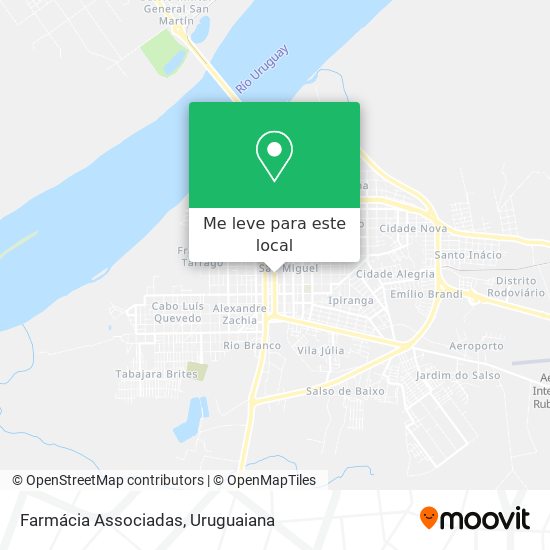 Farmácia Associadas mapa