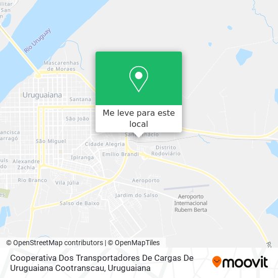 Cooperativa Dos Transportadores De Cargas De Uruguaiana  Cootranscau mapa