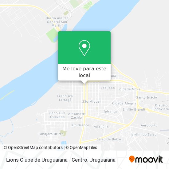 Lions Clube de Uruguaiana - Centro mapa
