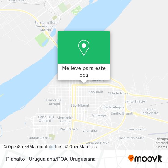 Planalto - Uruguaiana/POA mapa
