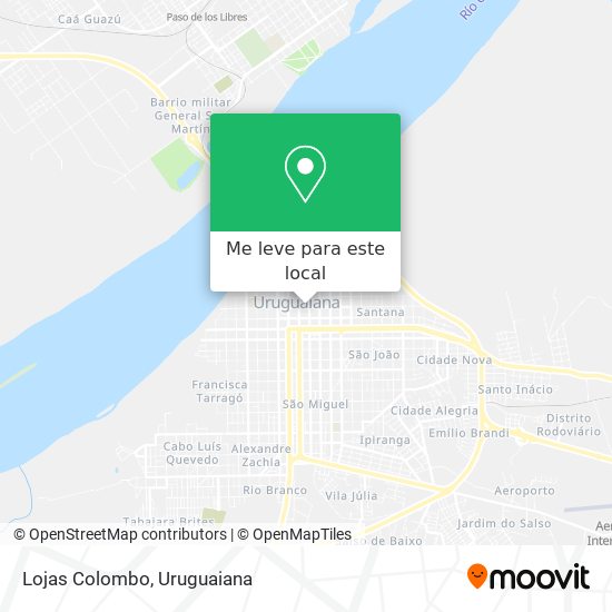 Lojas Colombo mapa
