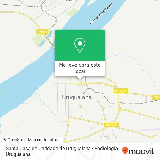 Santa Casa de Caridade de Uruguaiana - Radiologia mapa