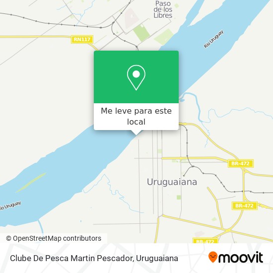 Clube De Pesca Martin Pescador mapa