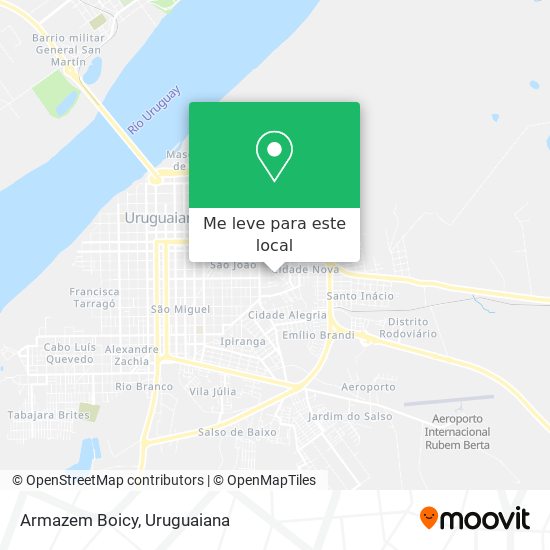 Armazem Boicy mapa