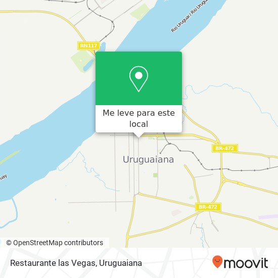 Restaurante las Vegas, Rua Duque de Caxias, 2155 Centro Uruguaiana-RS 97500-181 mapa