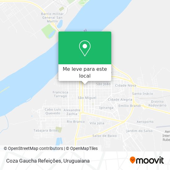 Coza Gaucha Refeições mapa