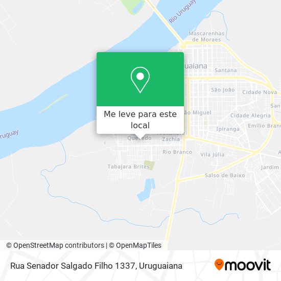 Rua Senador Salgado Filho 1337 mapa