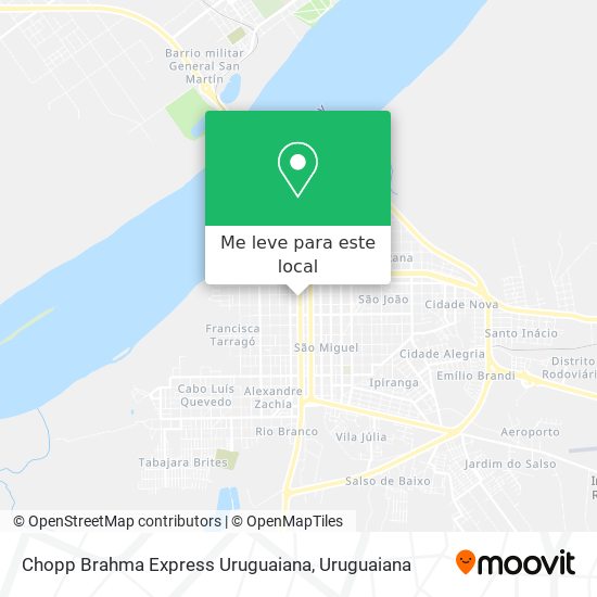 Chopp Brahma Express Uruguaiana mapa