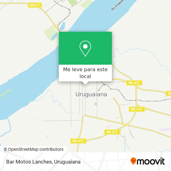 Bar Motos Lanches mapa