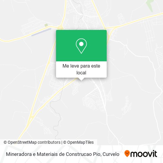 Mineradora e Materiais de Construcao Pio mapa