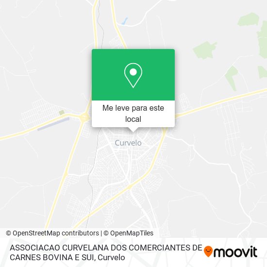 ASSOCIACAO CURVELANA DOS COMERCIANTES DE CARNES BOVINA E SUI mapa