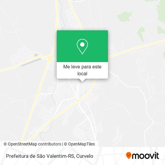 Prefeitura de São Valentim-RS mapa