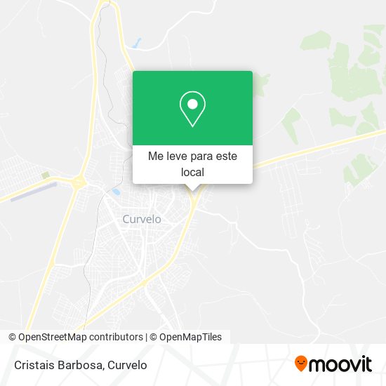 Cristais Barbosa mapa