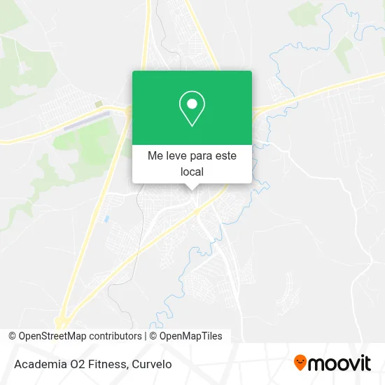 Academia O2 Fitness mapa