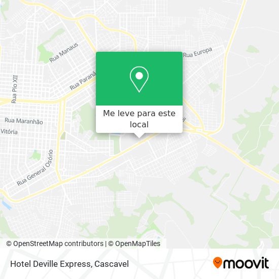 Hotel Deville Express mapa