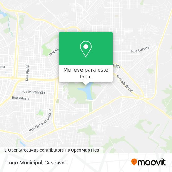 Lago Municipal mapa