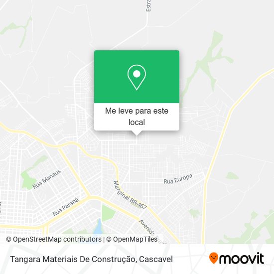 Tangara Materiais De Construção mapa