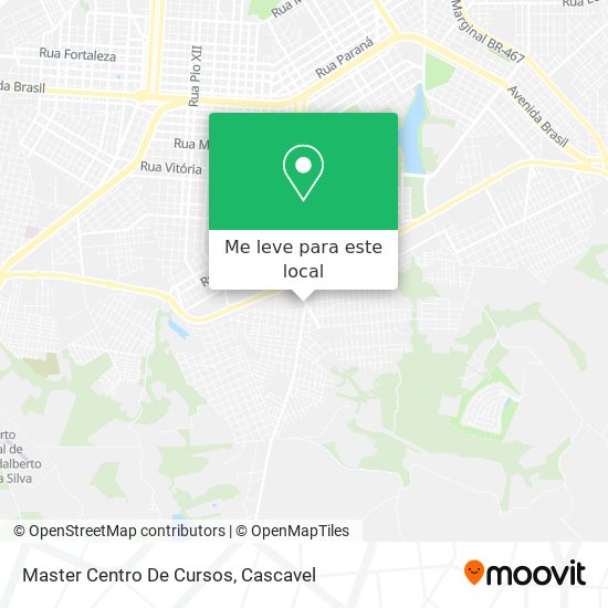 Master Centro De Cursos mapa