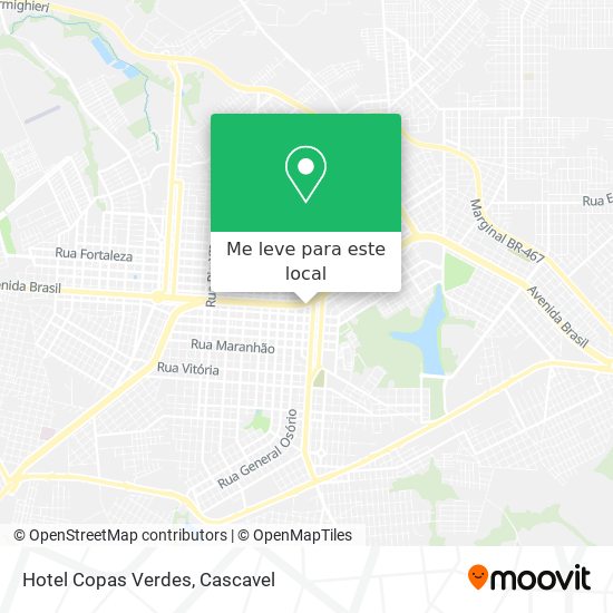 Hotel Copas Verdes mapa