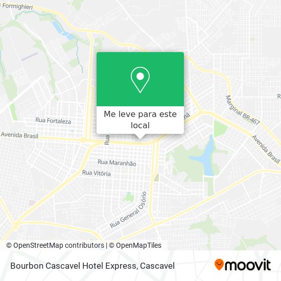 Bourbon Cascavel Hotel Express mapa