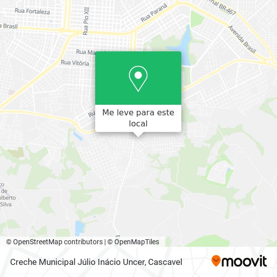 Creche Municipal Júlio Inácio Uncer mapa
