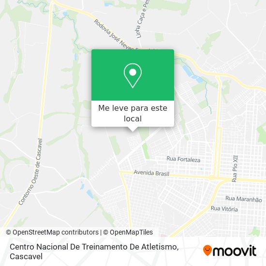 Centro Nacional De Treinamento De Atletismo mapa