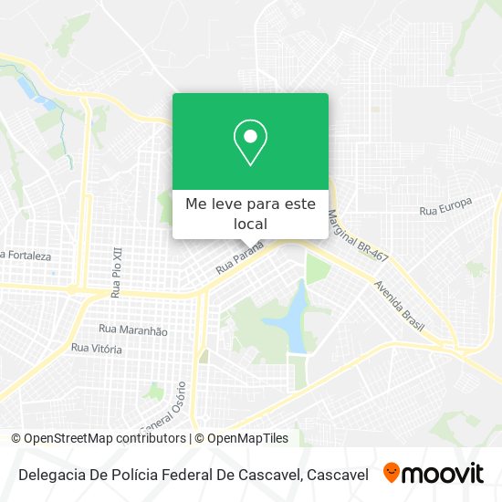 Delegacia De Polícia Federal De Cascavel mapa