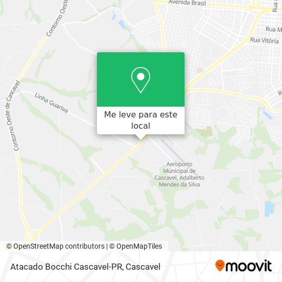 Atacado Bocchi Cascavel-PR mapa