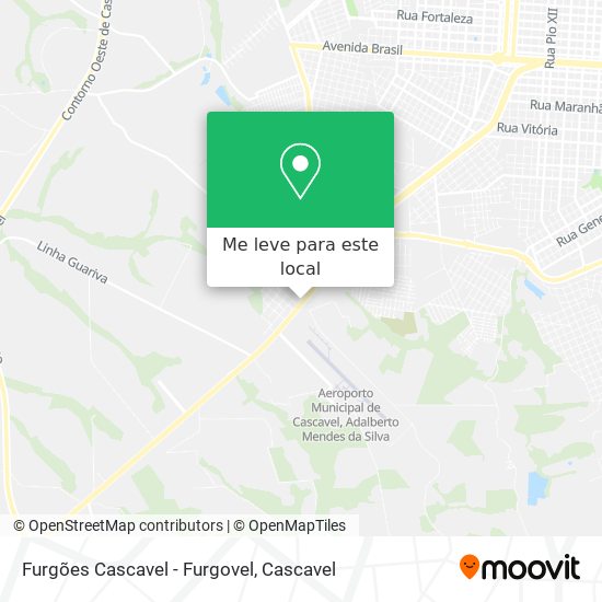 Furgões Cascavel - Furgovel mapa