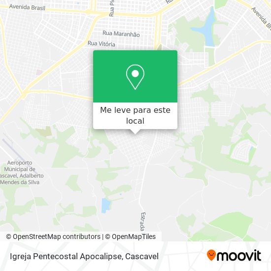 Igreja Pentecostal Apocalipse mapa