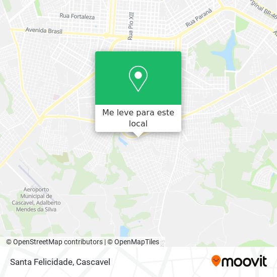 Santa Felicidade mapa