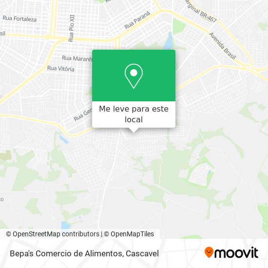 Bepa's Comercio de Alimentos mapa