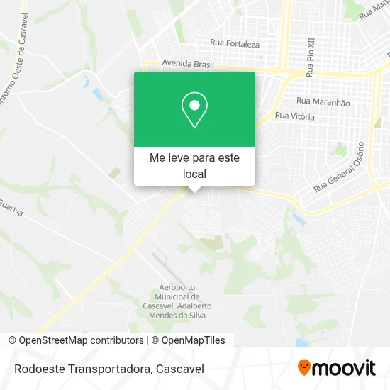 Rodoeste Transportadora mapa