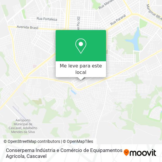 Conserpema Indústria e Comércio de Equipamentos Agrícola mapa