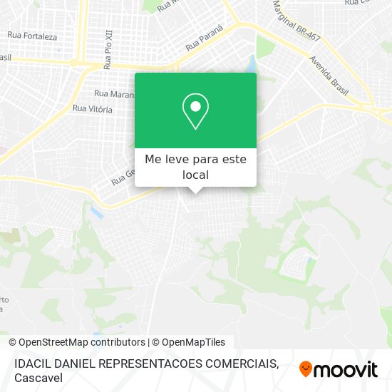 IDACIL DANIEL REPRESENTACOES COMERCIAIS mapa