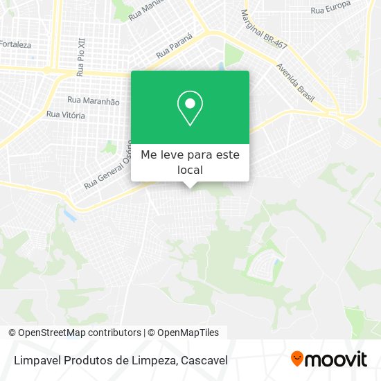 Limpavel Produtos de Limpeza mapa