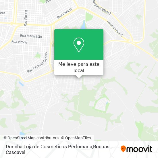 Dorinha Loja de Cosméticos Perfumaria,Roupas. mapa