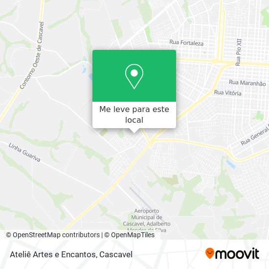 Ateliê Artes e Encantos mapa