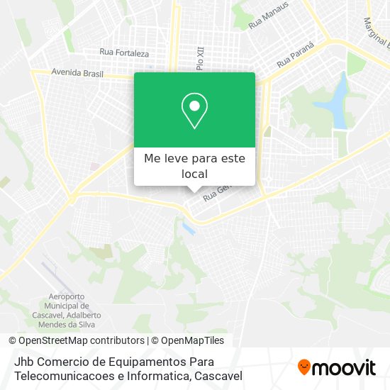Jhb Comercio de Equipamentos Para Telecomunicacoes e Informatica mapa
