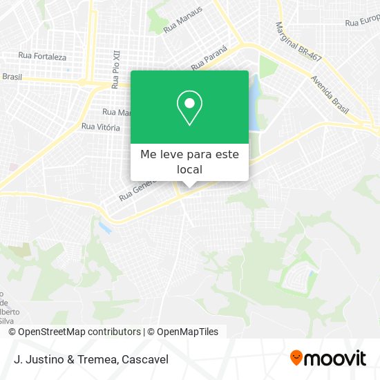 J. Justino & Tremea mapa