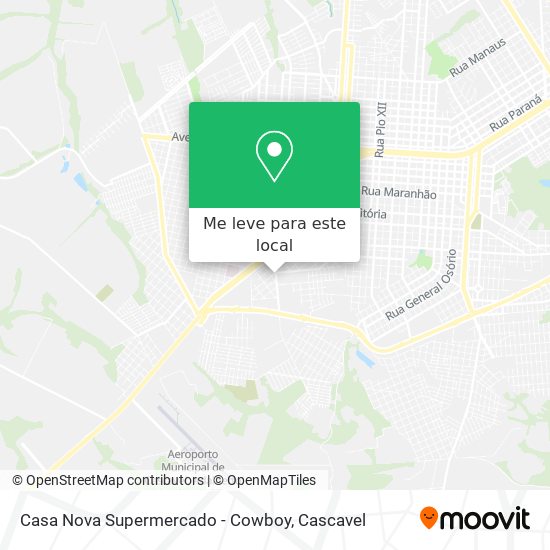 Casa Nova Supermercado - Cowboy mapa