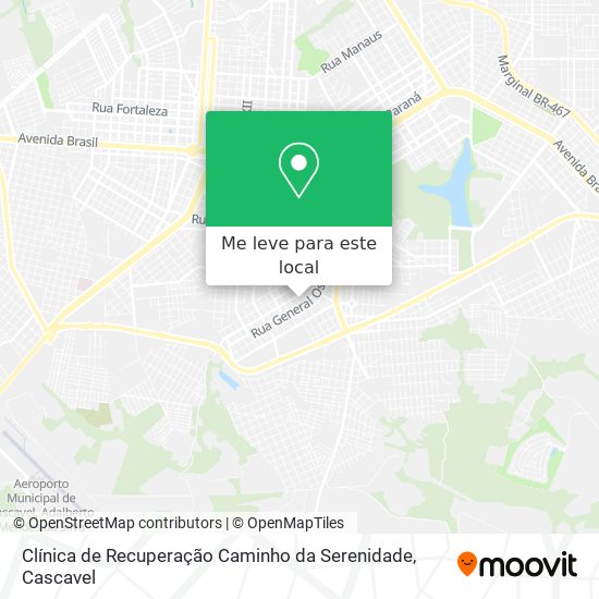 Clínica de Recuperação Caminho da Serenidade mapa